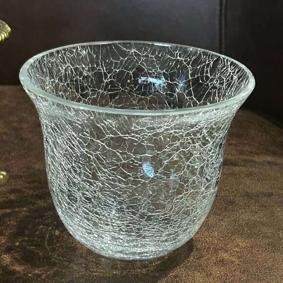 Vintage 3 Leg Brass Cherubs Cupid Pedestal Stand With Crackle Glass Bowl - Picture 11 of 16